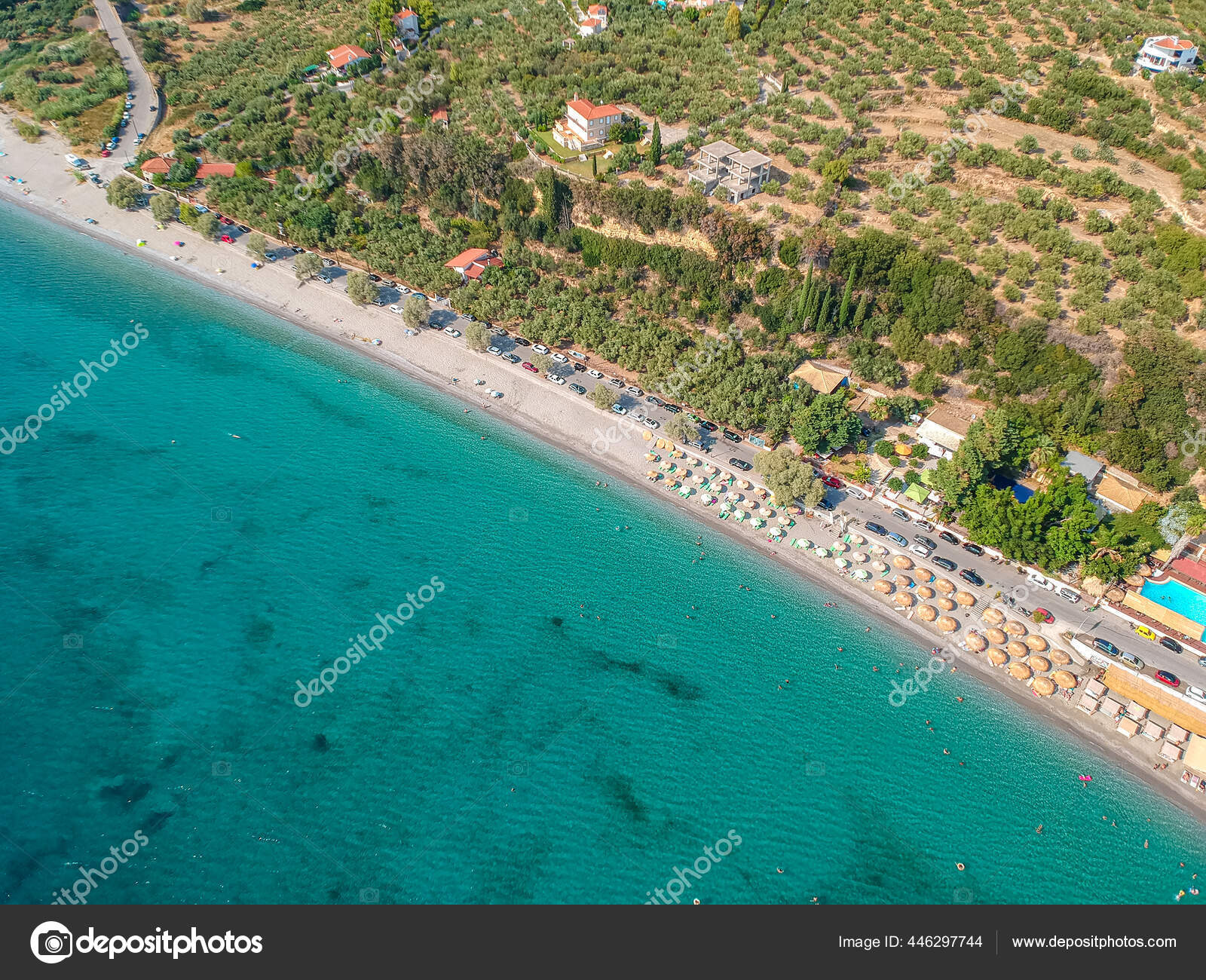 depositphotos 446297744 stock photo aerial view santova coastal area